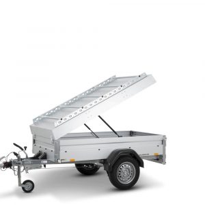 STEMA FT 8.5-20-10.1B 850 kg Deckelanhänger klein verstärkt gebremst 2070 x 1080 x 450 mm Querträger für Fahrradträger - 100 km/h Urlaubsanhänger abschließbar