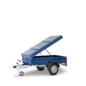 STEMA FT 750 kg Deckelanhänger klein blau ungebremst 2070 x 1080 x 535 mm Querträger für Fahrradträger - 100 km/h geeignet Urlaubsanhänger abschließbar