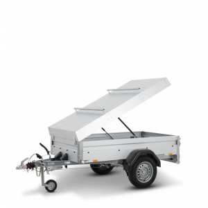 STEMA FT 10-20-10.1B 1000 kg gebremst Deckelanhänger klein 2070 x 1080 x 450 mm Querträger für Fahrradträger - 100 km/h Urlaubsanhänger abschließbar