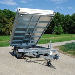 wm meyer Dreiseitenkipper Alu günstig HKC 3036/186 - 3000 kg 3605 x 1860 x 330 - 13 Zoll E-Pumpe + Notpumpe 100 km/h möglich