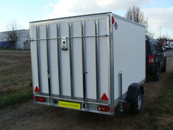 * NEU + super Breit STEMA P-Box STPK O2 13-25-18.1.P15.1 gebremst Kofferanhänger mit AUFFAHRRAMPE 1300 kg - 2550 x 1870 x 1540 EXTRA BREIT 12 Zoll Bereifung abschließbar 100 km/h möglich – Bild 3