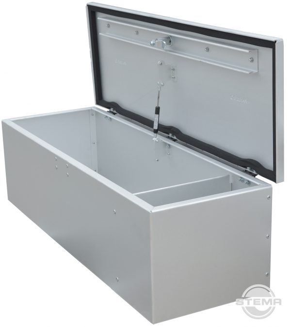 Deichselbox Alu groß 900 x 300 x 250 mm abschließbar