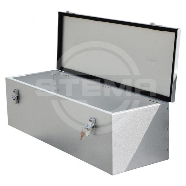 Deichselbox groß Stahl verzinkt 900 x 300 x 250 mm abschließbar