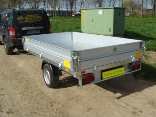 STEMA Rückwärtskipper RKE O2 15-27-15.1 Handhydraulik mit Zink-Bordwand 1500 kg 2710 x 1530 x 300 - 100 km/h möglich – Bild 3