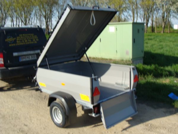 STEMA RETRO Advanced 850 kg mit Dachreling Deckelanhänger/Campinganhänger gebremst 1470 x 1070 x 400 mm - 100 km/h Urlaubsanhänger abschließbar Bereifung Stahlfelgen 195/55 R10C – Bild 12