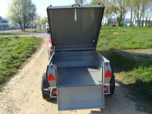 STEMA RETRO Advanced 850 kg mit Dachreling Deckelanhänger/Campinganhänger gebremst 1470 x 1070 x 400 mm - 100 km/h Urlaubsanhänger abschließbar Bereifung Stahlfelgen 195/55 R10C – Bild 8