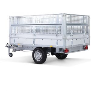 ***STEMA SHL 02 13-25-15.1 Hochlader mit Laubgitteraufsatz alle Seiten abklappbar 2510 x 1530 x 910 - 1300 kg einachser 13 Zoll gebremst 100 km/h möglich