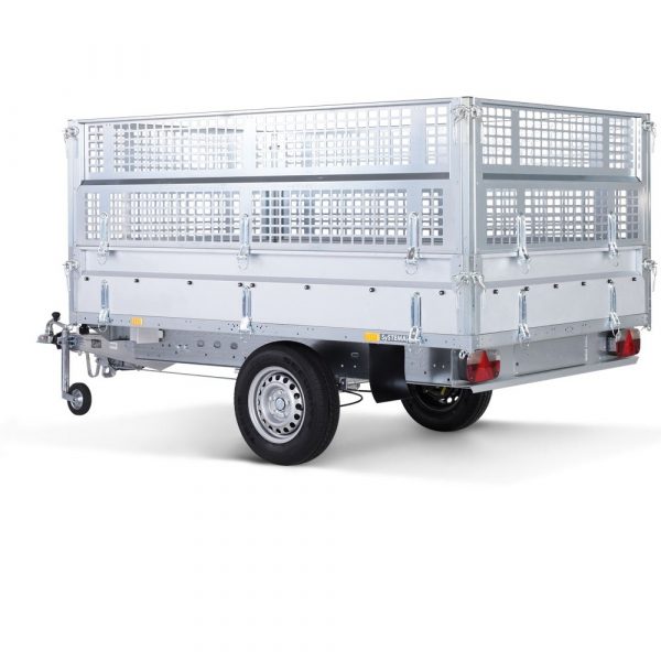 ***STEMA SHL 02 13-25-15.1 Hochlader mit Laubgitteraufsatz alle Seiten abklappbar 2510 x 1530 x 910 - 1300 kg einachser 13 Zoll gebremst 100 km/h möglich
