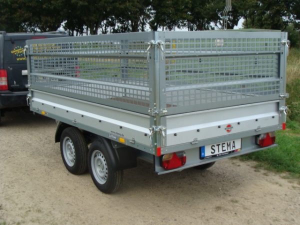 ***STEMA SHL 02 20-30-15.1 Hochlader mit Laubgitteraufsatz alle Seiten abklappbar 3010 x 1530 x 910 - 2000 kg doppelachser 13 Zoll gebremst 100 km/h möglich – Bild 2
