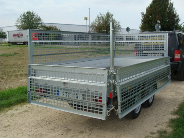 ***STEMA SHL 02 20-30-15.1 Hochlader mit Laubgitteraufsatz alle Seiten abklappbar 3010 x 1530 x 910 - 2000 kg doppelachser 13 Zoll gebremst 100 km/h möglich – Bild 8