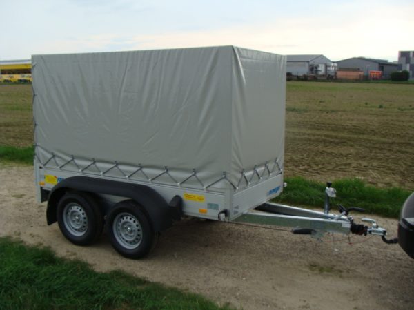 wm meyer BT 2025/126 Alu 2510 x 1260 x 1500 mm Plane + Spriegel Alu Plananhänger 2000 kg gebremst 100 km/h möglich – Bild 5