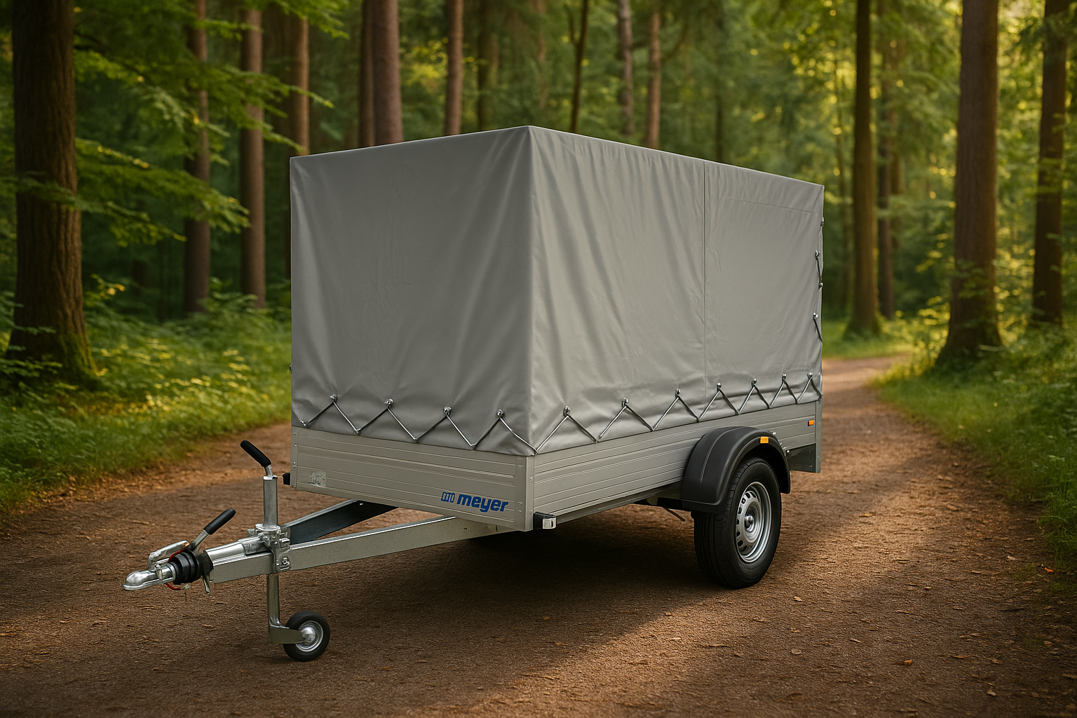 ***TOPSELLER*** B 1325/126 Alu mit Plane + Spriegel 1300 kg Plananhänger 2510 x 1260 x 1500 - 100 km/h möglich