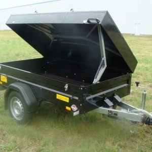 Gebrauchtfahrzeug STEMA Urlaubsanhänger 850 kg gebremst 2070 x 1080 x 540 mm mit Dachträger + 100 km/h