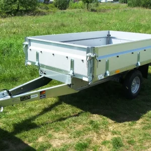 Gebrauchtfahrzeug Hochlader 750 kg alle Seiten abklappbar 2100 x 1280 x 350 Führerschein B einachser 10 Zoll ungebremst schmale Ausführung 100 km/h geeignet Tageszulassung