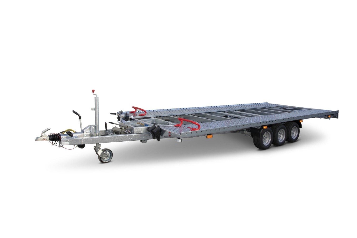 STEMA ATARO ATH 35-55-23.3 mit Windenstand 3500 kg 5500 x 2300 mm 10 Zoll Tridem 3-Achser